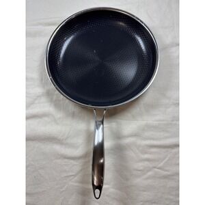 HexClad 12 Inch Hybrid Nonstick Frying Pan Stainless Steel without lid